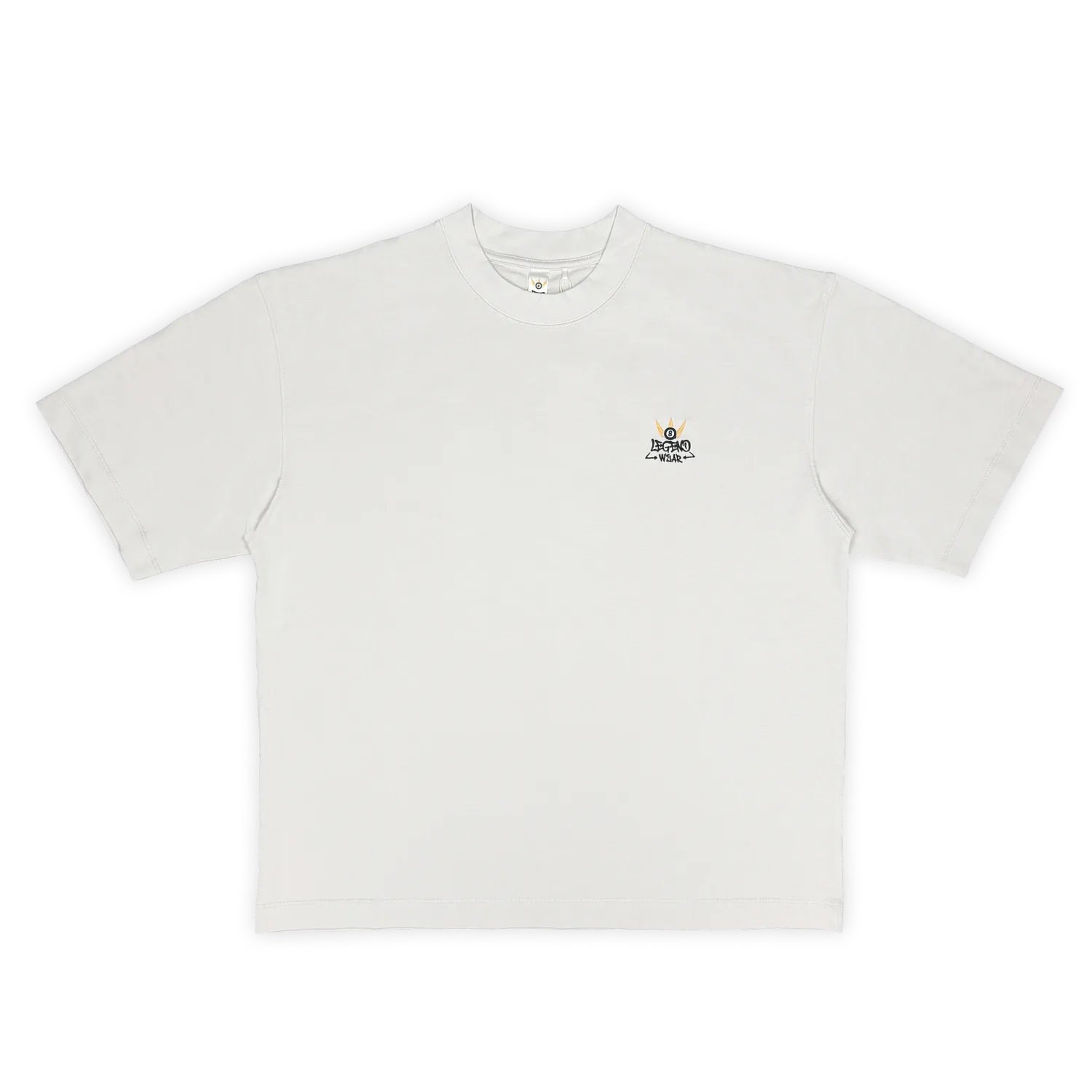 9 Ball Fortune Oversized Graphic Tee - Cream